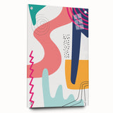 Vibrant Boho Wall Art | Eclectic Bohemian Decor Canvas | Artistic Print