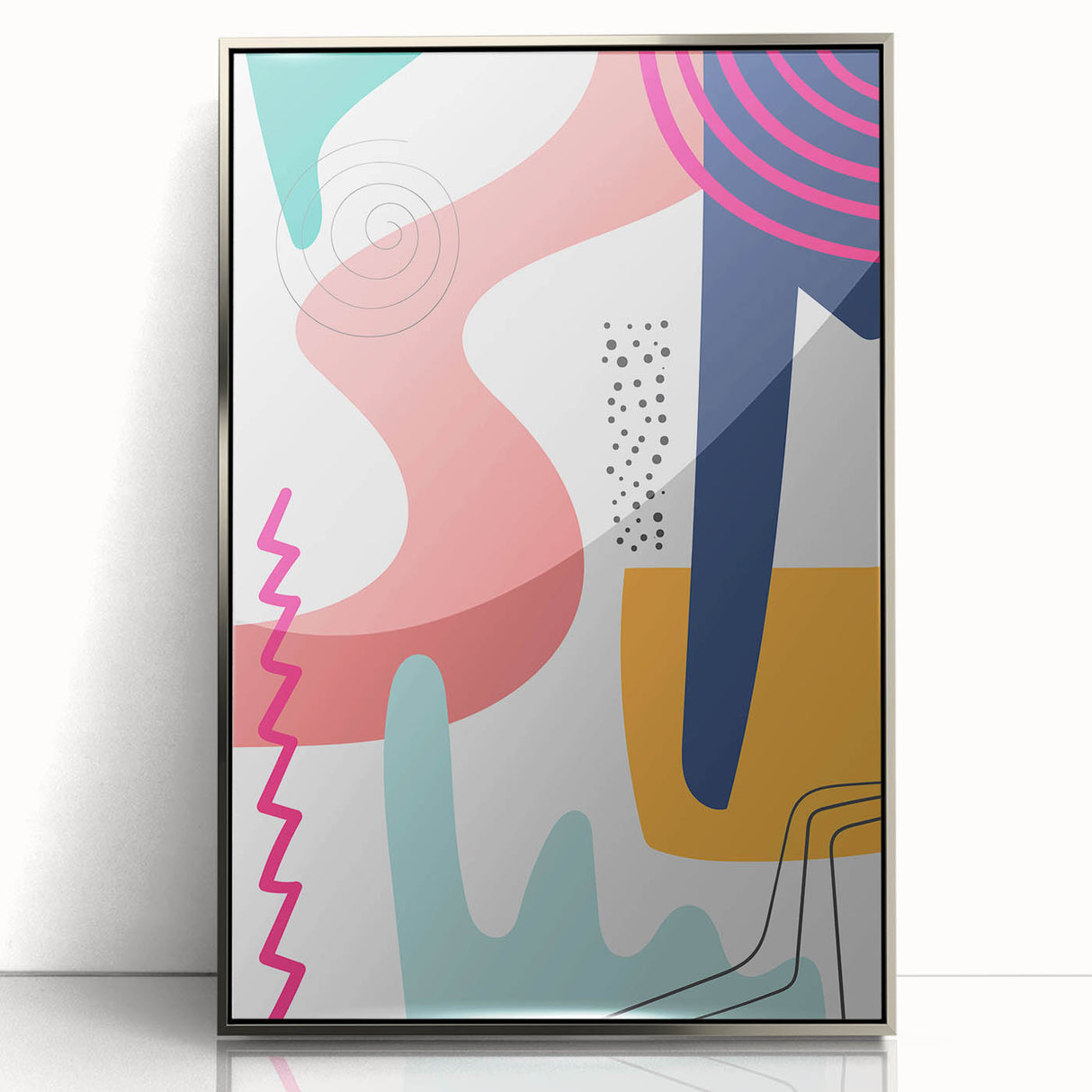 Vibrant Boho Wall Art | Eclectic Bohemian Decor Canvas | Artistic Print