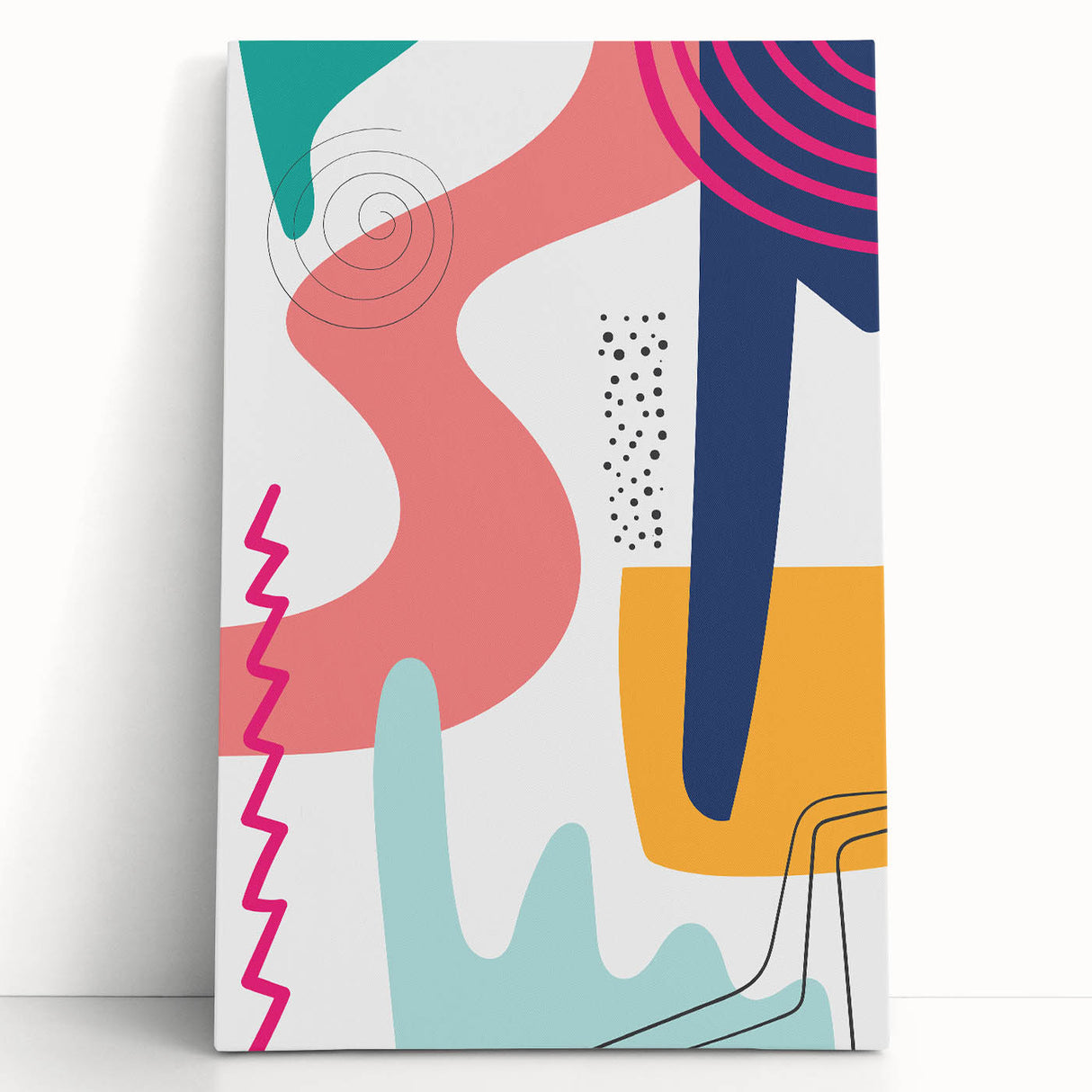 Vibrant Boho Wall Art | Eclectic Bohemian Decor Canvas | Artistic Print