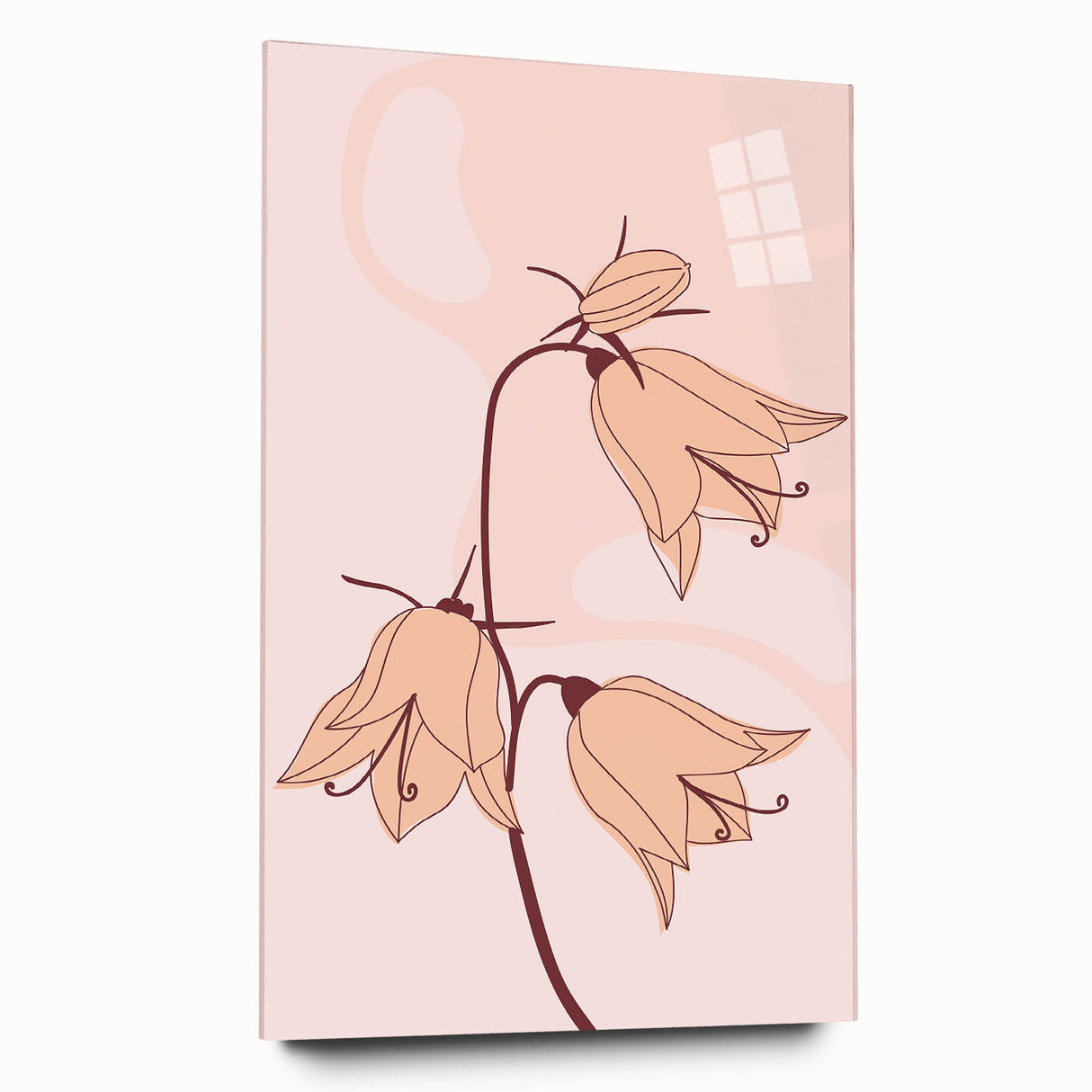Elegant Floral Boho Wall Art | Artistic Bohemian Decor Canvas | Print