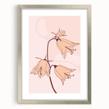 Elegant Floral Boho Wall Art | Artistic Bohemian Decor Canvas | Print