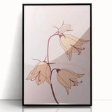 Elegant Floral Boho Wall Art | Artistic Bohemian Decor Canvas | Print