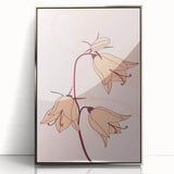 Elegant Floral Boho Wall Art | Artistic Bohemian Decor Canvas | Print