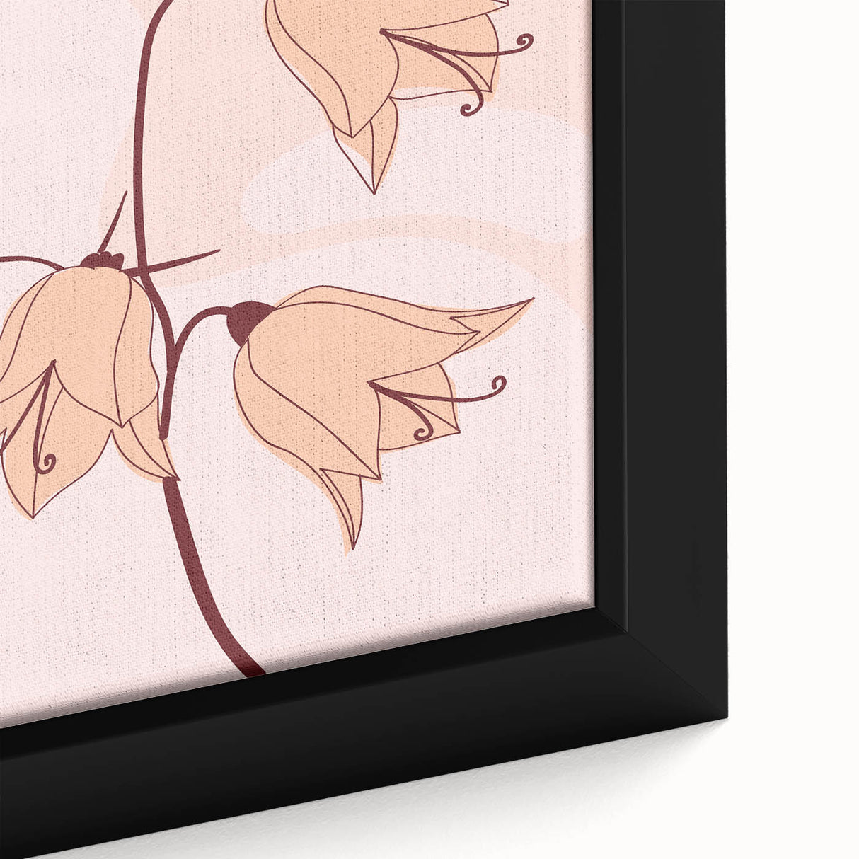Elegant Floral Boho Wall Art | Artistic Bohemian Decor Canvas | Print