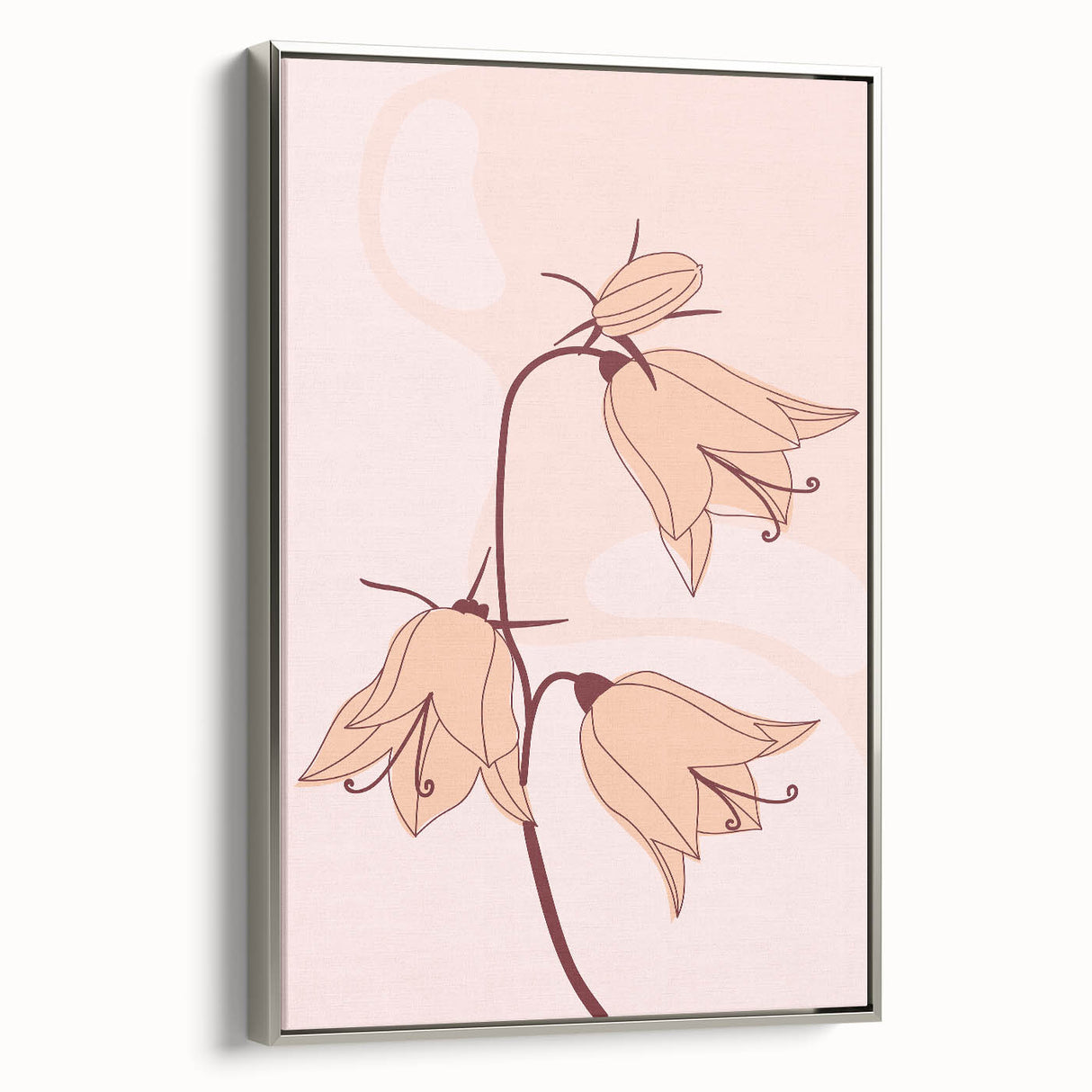 Elegant Floral Boho Wall Art | Artistic Bohemian Decor Canvas | Print