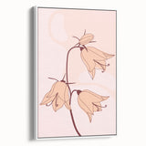 Elegant Floral Boho Wall Art | Artistic Bohemian Decor Canvas | Print