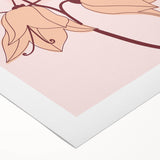 Elegant Floral Boho Wall Art | Artistic Bohemian Decor Canvas | Print