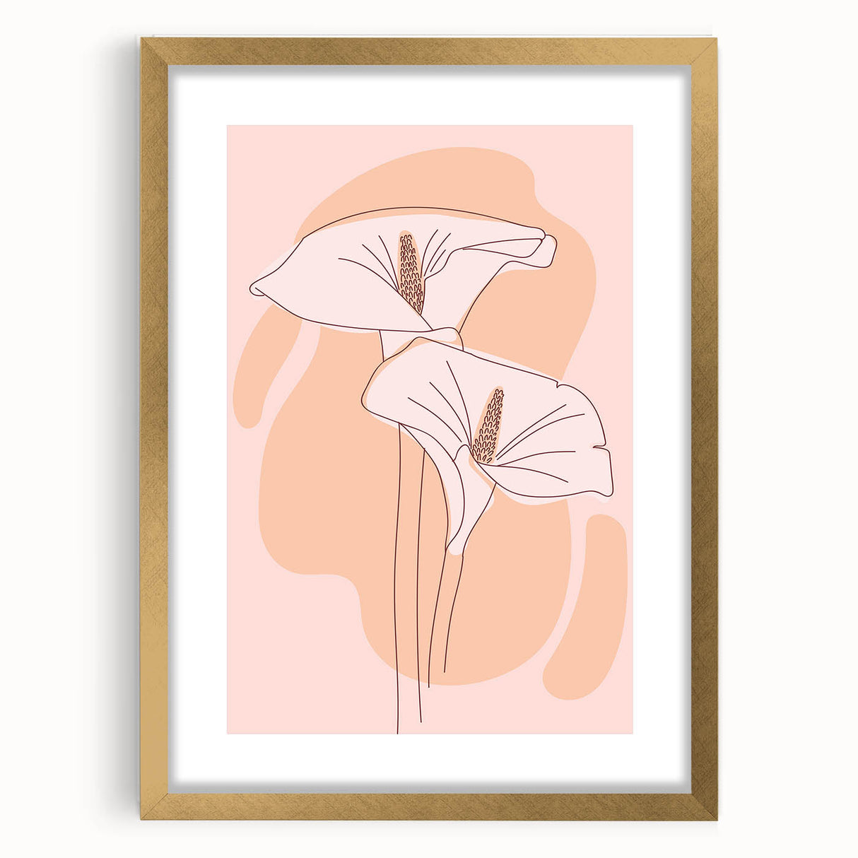 Floral Boho Wall Art | Elegant Bohemian Decor Canvas | Artistic Print