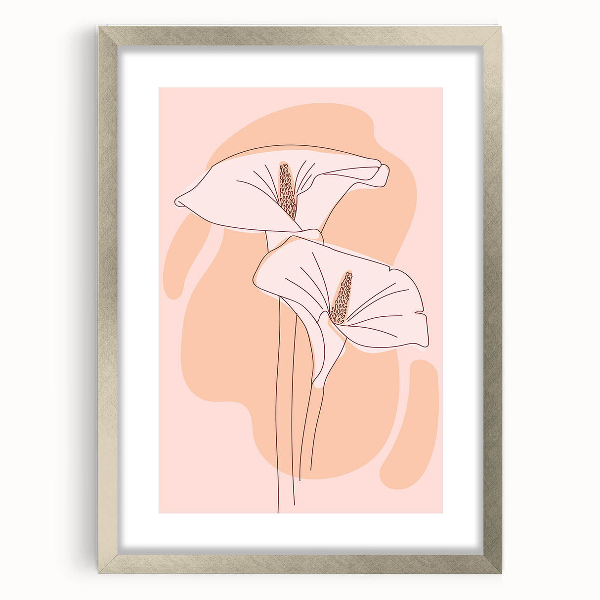 Floral Boho Wall Art | Elegant Bohemian Decor Canvas | Artistic Print