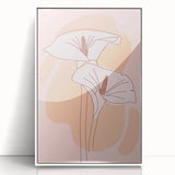 Floral Boho Wall Art | Elegant Bohemian Decor Canvas | Artistic Print