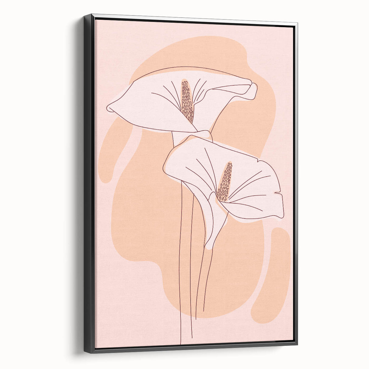 Floral Boho Wall Art | Elegant Bohemian Decor Canvas | Artistic Print