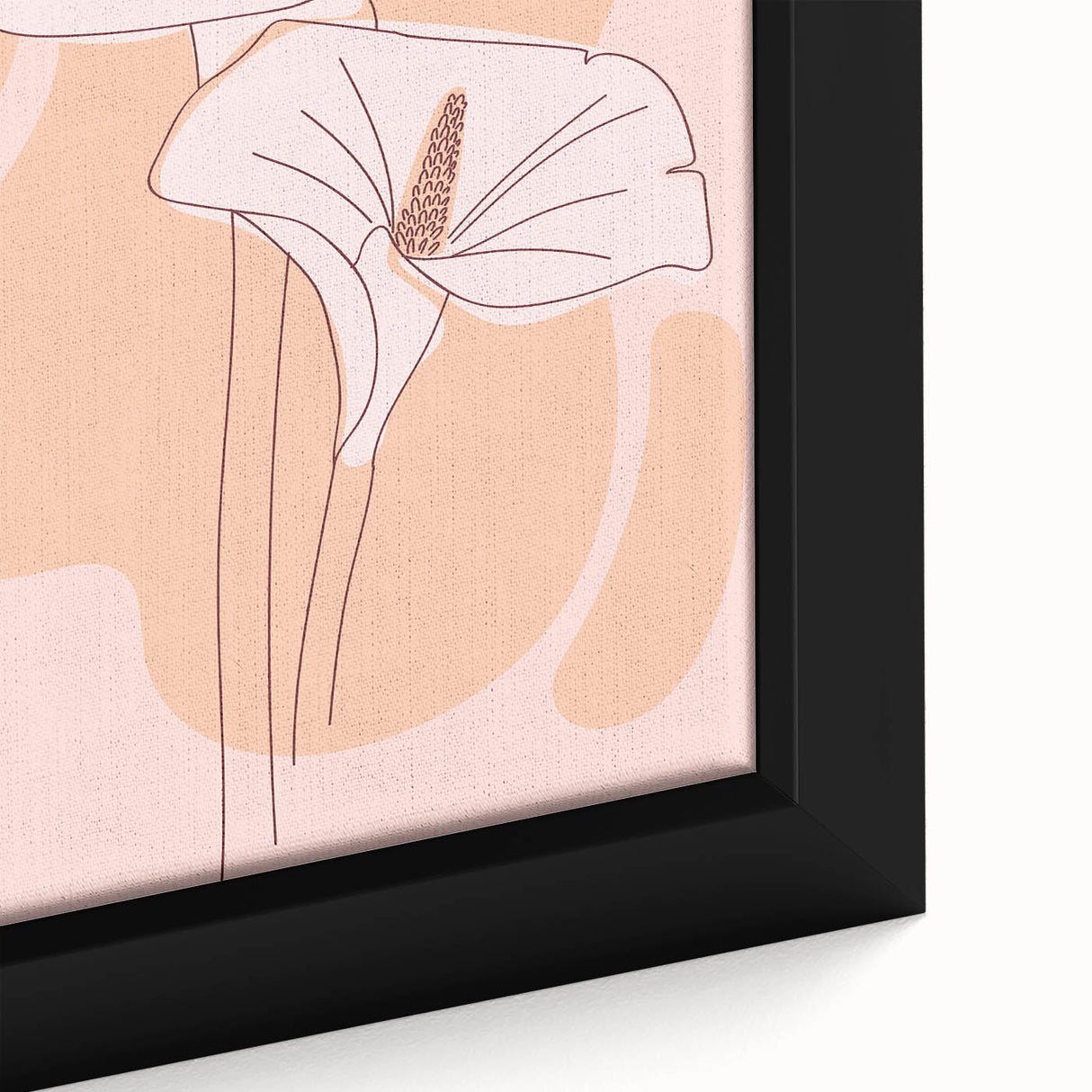 Floral Boho Wall Art | Elegant Bohemian Decor Canvas | Artistic Print