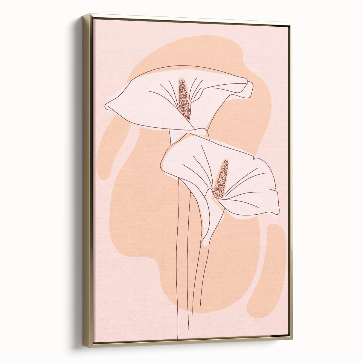 Floral Boho Wall Art | Elegant Bohemian Decor Canvas | Artistic Print