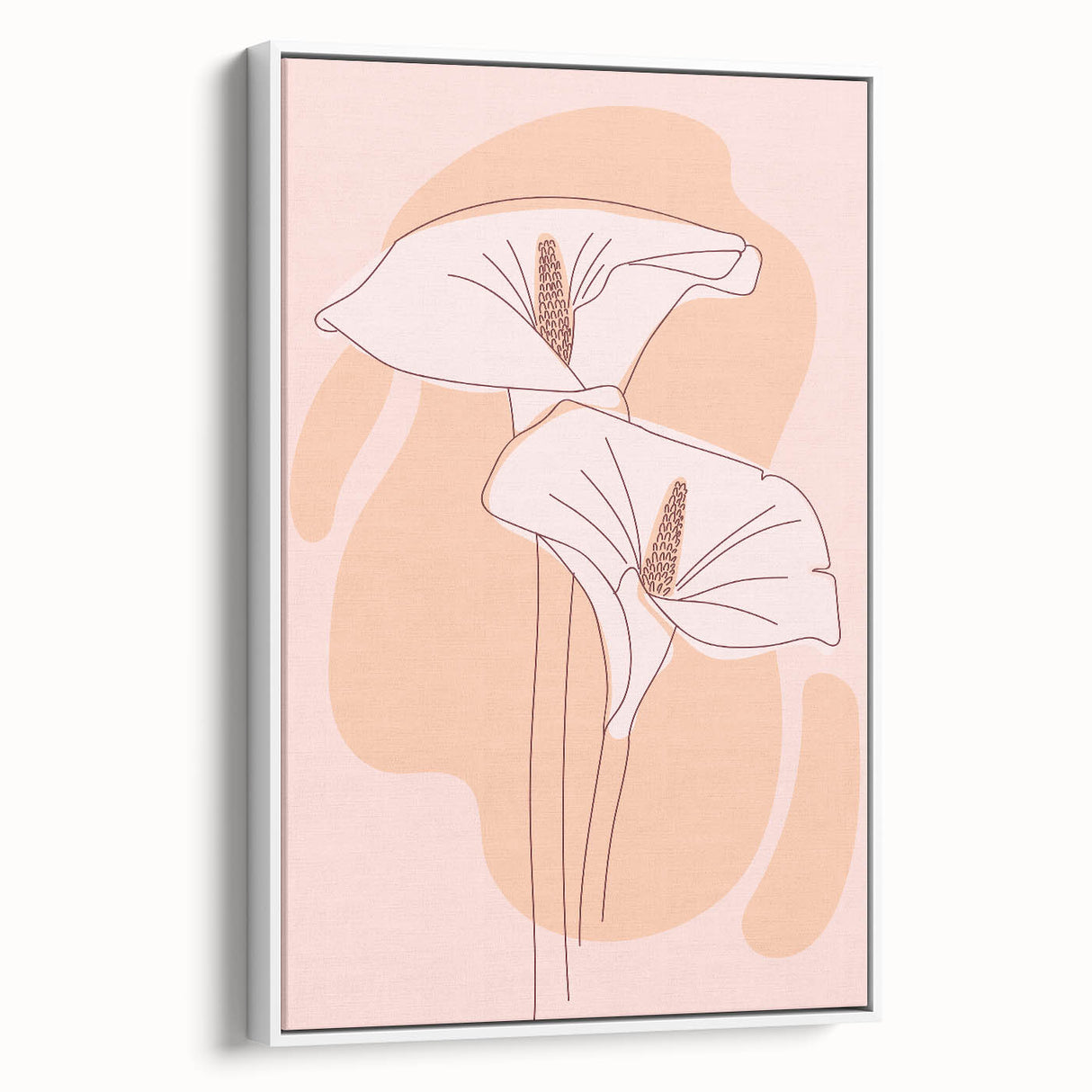 Floral Boho Wall Art | Elegant Bohemian Decor Canvas | Artistic Print
