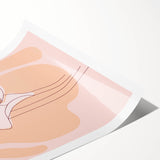 Floral Boho Wall Art | Elegant Bohemian Decor Canvas | Artistic Print