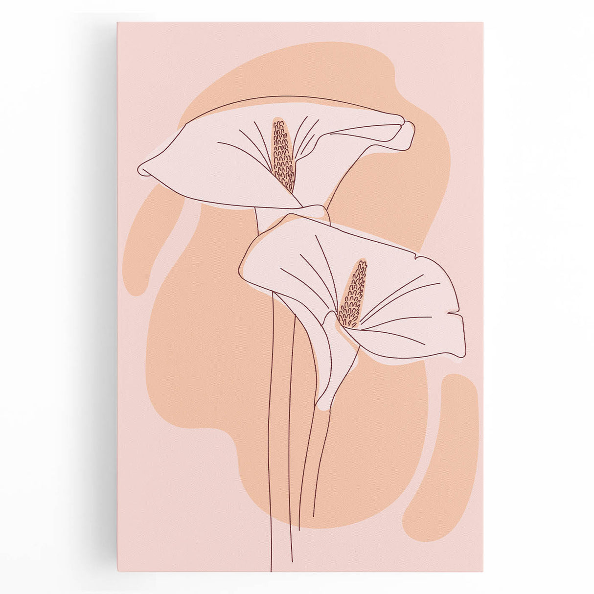 Floral Boho Wall Art | Elegant Bohemian Decor Canvas | Artistic Print