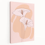 Floral Boho Wall Art | Elegant Bohemian Decor Canvas | Artistic Print