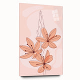 Floral Boho Wall Art | Soft Bohemian Decor Canvas | Artistic Print