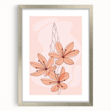 Floral Boho Wall Art | Soft Bohemian Decor Canvas | Artistic Print