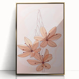 Floral Boho Wall Art | Soft Bohemian Decor Canvas | Artistic Print