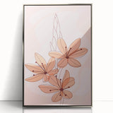 Floral Boho Wall Art | Soft Bohemian Decor Canvas | Artistic Print