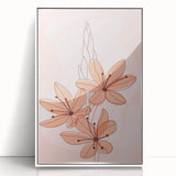 Floral Boho Wall Art | Soft Bohemian Decor Canvas | Artistic Print