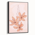 Floral Boho Wall Art | Soft Bohemian Decor Canvas | Artistic Print