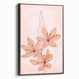 Floral Boho Wall Art | Soft Bohemian Decor Canvas | Artistic Print