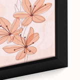 Floral Boho Wall Art | Soft Bohemian Decor Canvas | Artistic Print