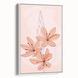 Floral Boho Wall Art | Soft Bohemian Decor Canvas | Artistic Print