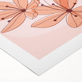 Floral Boho Wall Art | Soft Bohemian Decor Canvas | Artistic Print