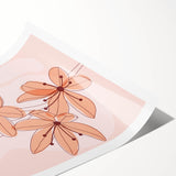 Floral Boho Wall Art | Soft Bohemian Decor Canvas | Artistic Print