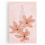 Floral Boho Wall Art | Soft Bohemian Decor Canvas | Artistic Print