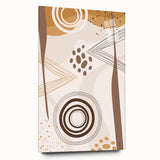 Abstract Boho Wall Art | Earthy Bohemian Decor Canvas | Artistic Print