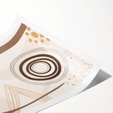 Abstract Boho Wall Art | Earthy Bohemian Decor Canvas | Artistic Print