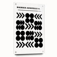 Bohemian Wall Art | Bauhaus Black and White Geometric Boho Chic Print