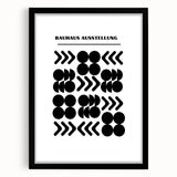 Bohemian Wall Art | Bauhaus Black and White Geometric Boho Chic Print