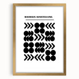 Bohemian Wall Art | Bauhaus Black and White Geometric Boho Chic Print