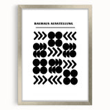 Bohemian Wall Art | Bauhaus Black and White Geometric Boho Chic Print