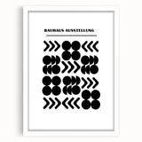 Bohemian Wall Art | Bauhaus Black and White Geometric Boho Chic Print
