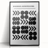 Bohemian Wall Art | Bauhaus Black and White Geometric Boho Chic Print