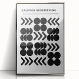 Bohemian Wall Art | Bauhaus Black and White Geometric Boho Chic Print