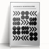 Bohemian Wall Art | Bauhaus Black and White Geometric Boho Chic Print