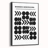 Bohemian Wall Art | Bauhaus Black and White Geometric Boho Chic Print