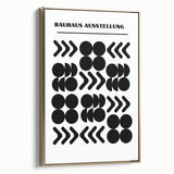 Bohemian Wall Art | Bauhaus Black and White Geometric Boho Chic Print