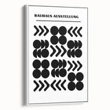 Bohemian Wall Art | Bauhaus Black and White Geometric Boho Chic Print