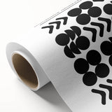 Bohemian Wall Art | Bauhaus Black and White Geometric Boho Chic Print