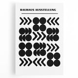 Bohemian Wall Art | Bauhaus Black and White Geometric Boho Chic Print