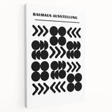 Bohemian Wall Art | Bauhaus Black and White Geometric Boho Chic Print