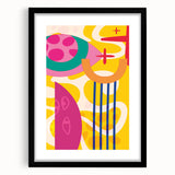 Bold Abstract Boho Wall Art | Vibrant Bohemian Decor Canvas | Artistic Print